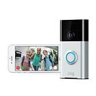 74601 Ring Smart Wifi Video Doorbell Pir Motion Detection Alexa Compatible