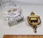 02-3102-605 752b Box Ives Finish Brass Unused Door Knocker Bright Solid