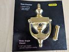 80-4099 Stanley New Brass Door Knocker With Viewer