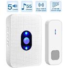 8002128021129 Wireless Chimes Doorbell Waterproof Bell With Adjustable Volume