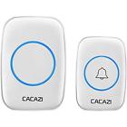 8002130756965 Cacazi Waterproof Wireless Doorbell Operating At Over Range