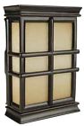 Ch1505-bk 80376 Id Carved Tea-stained Pane Doorbell Window Glass Hand
