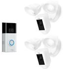8sf3y7-wen0 Ring Wireless Video Doorbell With Floodlight Cam White 0842861102260