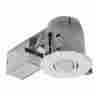 0582190 90732 Globe Electric New 4in White Recessed Lighting Kit With Led Integrated Swivel 058219907320