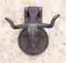 7943956 97522 Jvj Western Santafe Cowboy Longhorn House Door Knocker Cast Iron Rustic Cattle Texas 794395975226