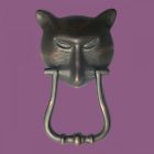 98277 Bronze Door Knocker Cat Modern