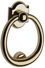 9br7003-004 Baldwin Ring Door Knocker Metal Solid Polished Brass 7437357752758