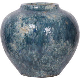 D2722-ds A&b Home Firth Blue Outdoor Vase