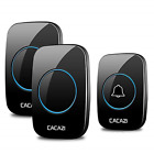 A10 Cacazi Wireless Doorbell Waterproof Push Button Chimes With 696578924727