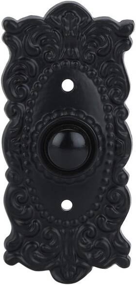 519m0a2u1vl A29 Wired Iron Doorbell Chime Push Button Victorian Black Powder Coat