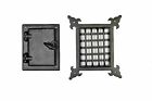 A29 Speakeasy Door Grill With Viewing Black Powder Coat Finish Medium Siz 765857888392