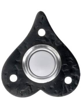 508h Acorn Manufacturing 052763016804 Rmkbp Heart Electric Bell Button Black Doorbell Push Forged Iron Usa