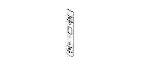 24-0137-03-628 Adams Rite 4900 Deadlatch Radius With Weatherstrip Faceplate Satin Aluminum Clear