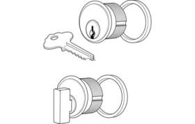 4066-01 Adams Rite Cylinder Thumbturn For Ms Lock - Db Dark Bronze Anodized