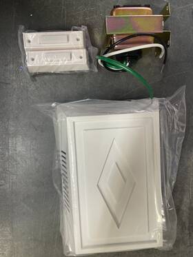 Db3-2wh Addvent 190010679850 Door Chime Kit Double Gang Cover 2 Push Buttons Lot Of 4