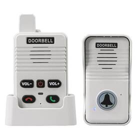 Wd-02 Agj Wireless Doorbell White Full Duplex Two Way Intercom Hand-free