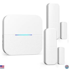 B0dydyrv7m Aida Wireless Door Alarm Chime Sensor - 600ft Range 58 Ringtones Easy Install