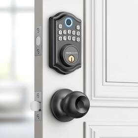 Ds10 Akagear 850062274457 Keyless Entry Door Lock Fingerprint Exterior Knob Handle 2 Ke