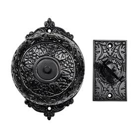Ak-db-0015-br-abk Akatva Vintage Twist Bell With Key Plate Ring Chime Doorbell - Mechanical
