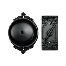 Ak-dr-bl-00012-abk Akatva Vintage Twist Bell With Key Plate Longer Shaft Victorian Home Wit