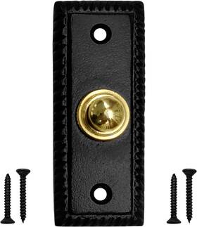 Akv-dbb-01-ir-bpc Akatva Door Bell Push Button Doorbell Chime Wired Black Metal Vintage Victorian Look
