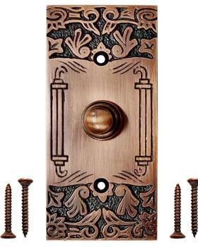 Akv-dbp-003-br-ac Akatva Bia Door Bell Button Push Doorbell Chime Wired -