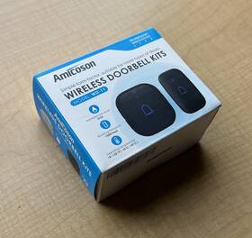Wd-11 Amicoson Brand New Wireless Doorbell Kits For Home Black Model