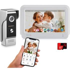 7023a-m6 Amocam Wireless Wifi Video Doorbell Intercom System 1080p Door Camera With Monit