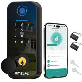Amz003 Amzloc Smart Door Lock Fingerprint Keyless Entry Bluetooth App Control Tou