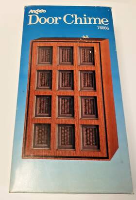 Angelo 030721760068 Door Chime Two Note Front One Back 76006 With Box Nos New
