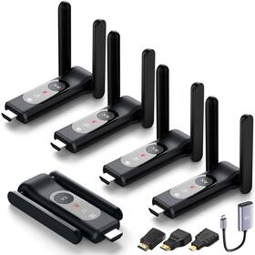 G58plus-tx4rx Anqiputech Wireless Hdmi Transmitter And 4 Receivers Up To 8 Rxs Extender Plug Play