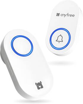 Anyfree 711181886313 Wireless Doorbell No Battery Needed Waterproof Door Bell With 600ft Range 60 A