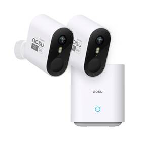 C6p2ah11 Aosu Security Cameras Wireless Outdoor Home System True 2k Hd Nigh... Fast Ship
