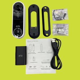 Avd2001 Arlo Essential Wire-free 2-way Video Doorbell 180 View White #fs1482