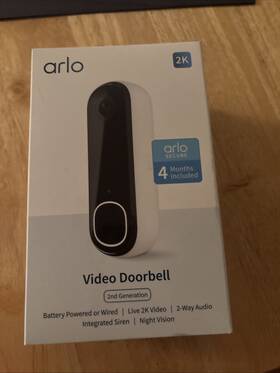 Avd4001-1scnas Arlo Video Doorbell 2k 2nd Generation With 4-month Secure