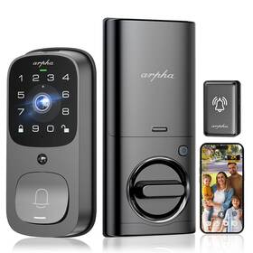 H-al501 Arpha Wifi Smart Door Lock 5-in-1 Fingerprint Keyless Entry Two-way Aud