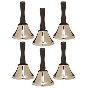Ashley Productions 194629044672 Steel Hand Bell 4 Inch Pack Of 6