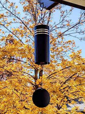 Be24bk2-as Astarin Wind Chimes Deep Tone Heroic Windbell Resonance Serenity Bell Ou