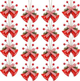 A2484arjjb Astaron 12 Pcs Christmas Bell Ornaments Xmas Tree Hanging Red