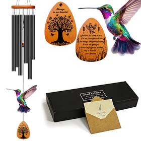 Wco037mbh Ataloii Sympathy Gifts For Loss Of Loved One 37 Inch Memorial Wind Chimes With Hummingbi