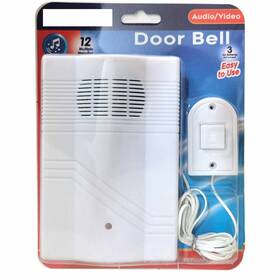 Atb 795735317600 1 Wired Door Chime Visitor Bell Battery Operated Musical Melodies 12 Tunes