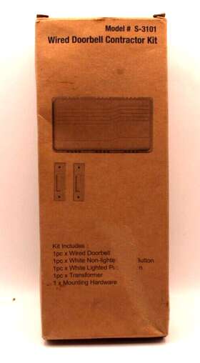S-3101 Atticus Electronics Wired Doorbell Contractor Kit Model #