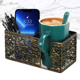 Aurynns 770346777132 Desk Organizer Clip On Cup Holder Pencil For Black Gold