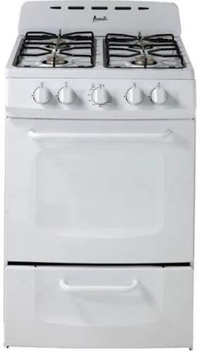 Gro24p0w Avanti Gas Range Oven Compact Freestanding Design 2.6-cu.ft. Capacity 4 Sea