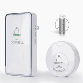 Rdb-01y Avorecta No Battery Required Wireless Doorbell Waterproof Door Chime Kit With 1 Plu