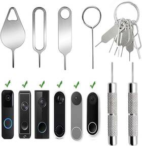 Aywfey 744110237054 8 Pcs Security Pin Key Release Removal Tool Compatible With Arlo Video Doorbell