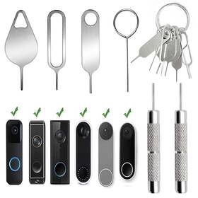 F-10p-menlin-huan-tool-us Aywfey 8 Pcs Security Pin Key Release Removal Tool Compatible With Arlo Video Doorbell