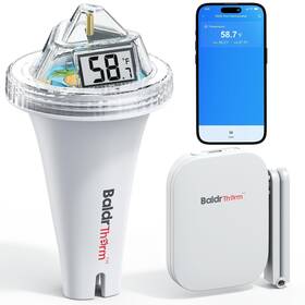Hwg023wbrf-v2 Baldrtherm Hcs0565arf-v4 Wireless Pool Thermometer With 360 Lcd Display Remote Monitori