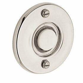 4851055 Baldwin Round Bell Button Lifetime Bright Nickel
