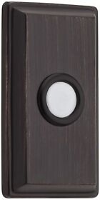 4860112 Baldwin 4860 3inch X 1-1/2inch Illuminated Rectangular Door Bell Bronze